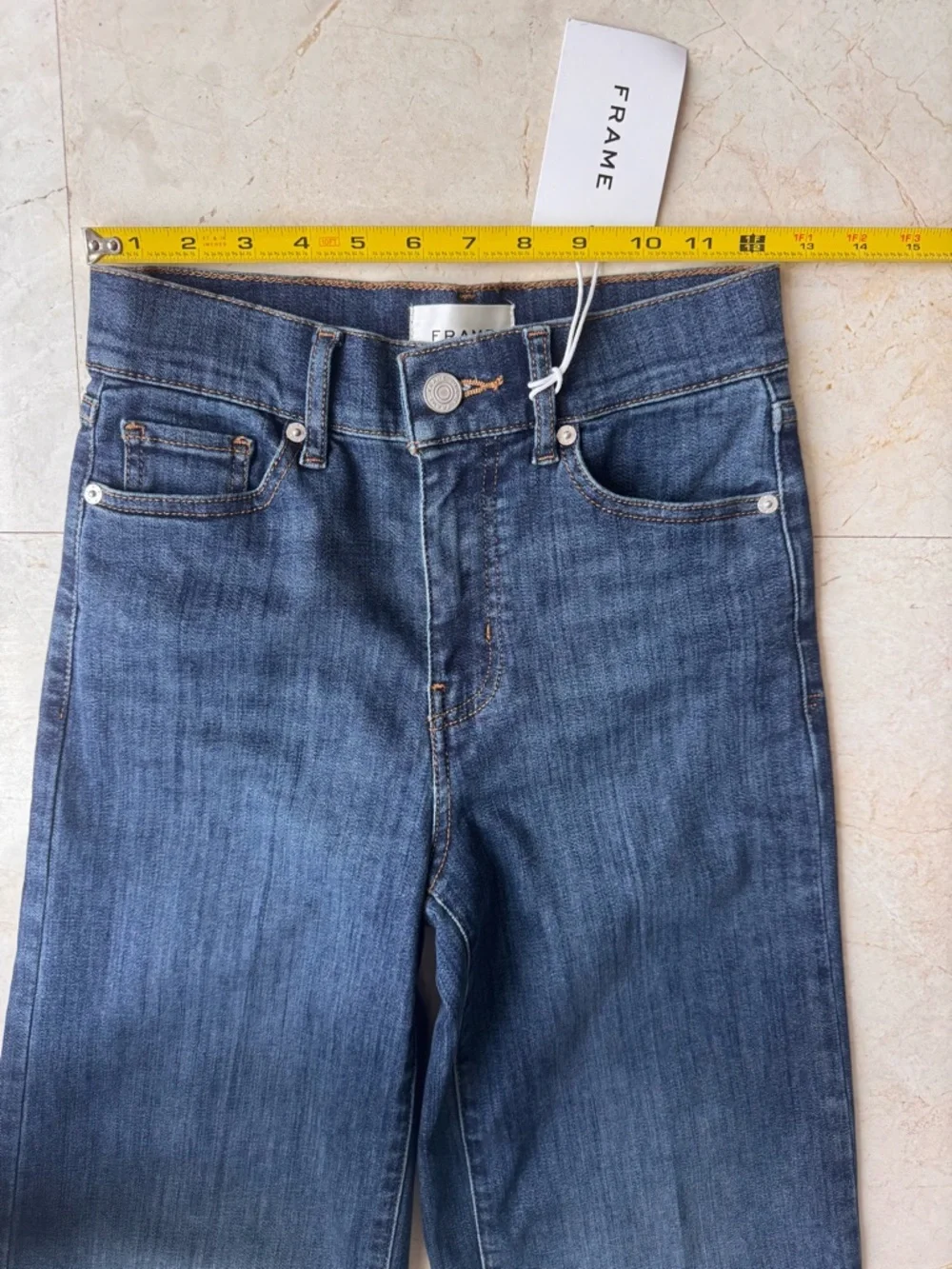 Frame Le Slim Palazzo Blue Jeans size 25 - Picture 10 of 13